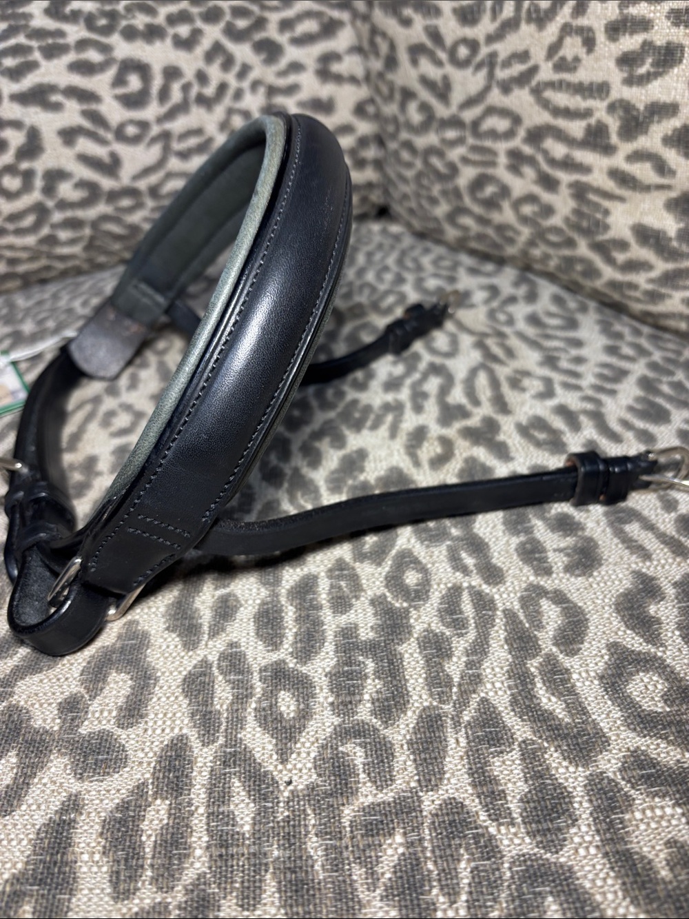 NWT* Vespucci plain raised crank Noseband (missing chin pad) cob size - Picture 11 of 11